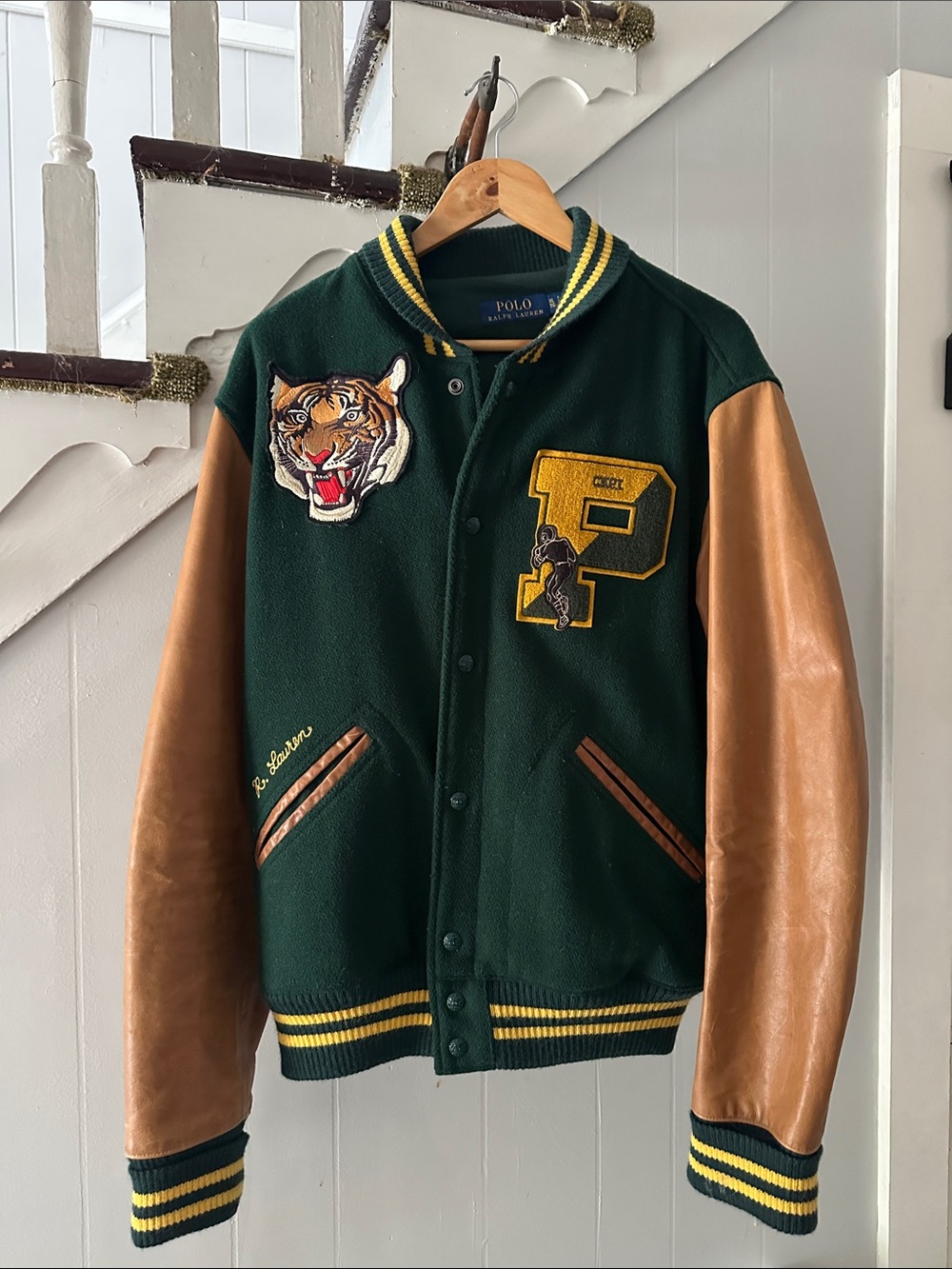 The iconic letterman jacket